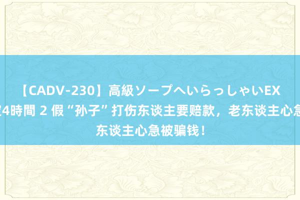 【CADV-230】高級ソープへいらっしゃいEX 巨乳限定4時間 2 假“孙子”打伤东谈主要赔款，老东谈主心急被骗钱！