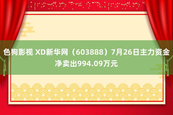 色狗影视 XD新华网（603888）7月26日主力资金净卖出994.09万元