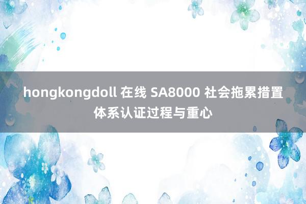 hongkongdoll 在线 SA8000 社会拖累措置体系认证过程与重心