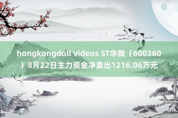 hongkongdoll videos ST华微（600360）8月22日主力资金净卖出1216.06万元