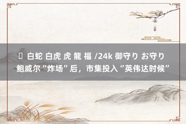 ✨白蛇 白虎 虎 龍 福 /24k 御守り お守り 鲍威尔“炸场”后，市集投入“英伟达时候”